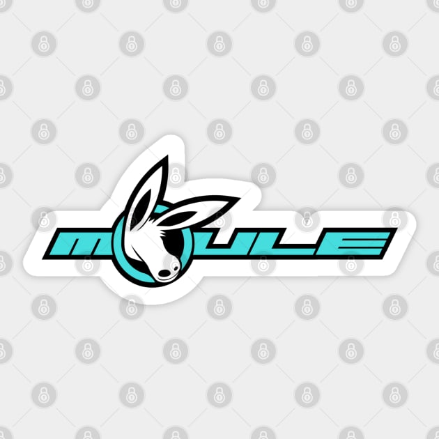 MOULE Logo Blue Outline Sticker by MOULE